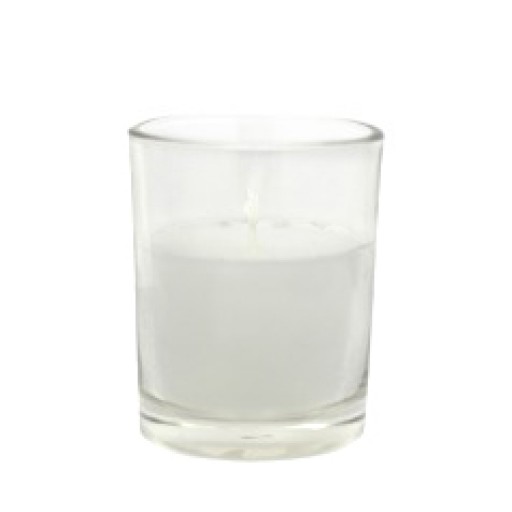 White Citronella Round Glass Votive Candles (96pcs/Case) Bulk
