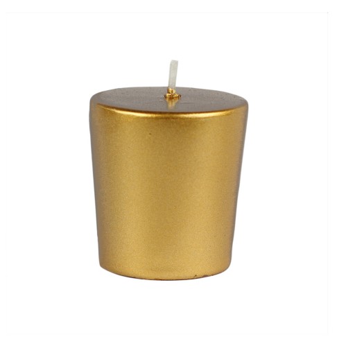 Metallic Bronze Gold Votive Candles (12pc/Box)