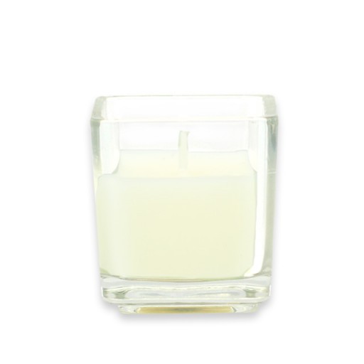 Ivory Square Glass Votive Candles (12pc/Box)