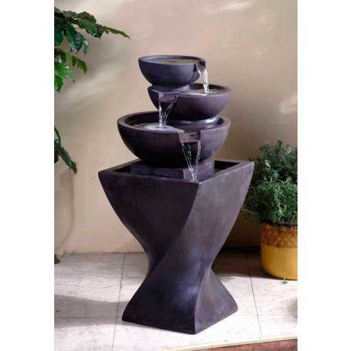 Modern Tier Bowls Indoor Water Fountain