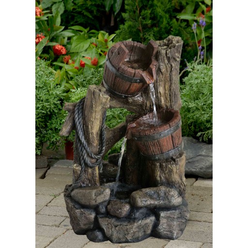 Vat Outdoor/Indoor Water Fountain With Led Light
