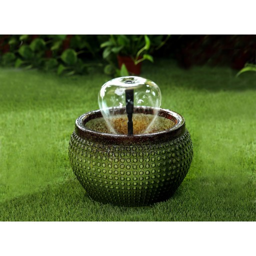 Green Bowl with Nozzle Water Fountain  