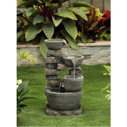 3 Bowls Fountain Without Led Light