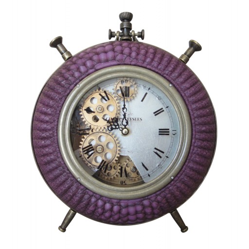 Purple Table Clock