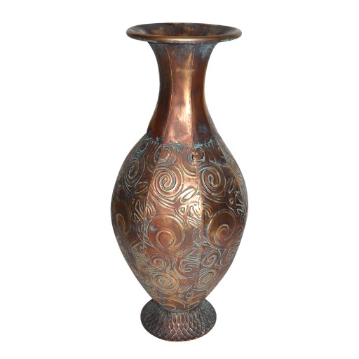 21.75" Gold Metal Vase