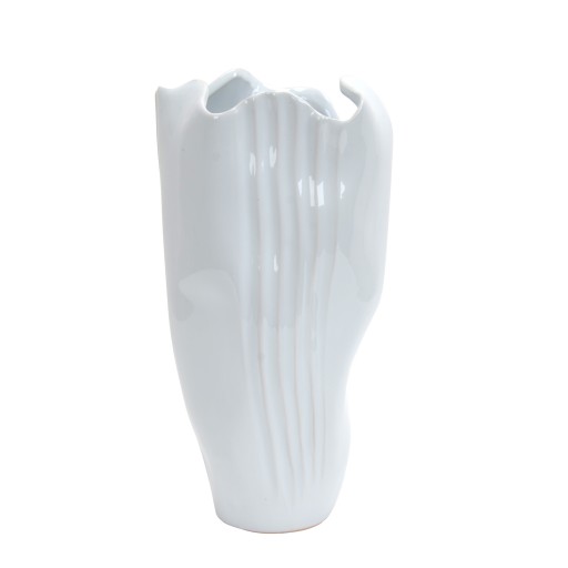Merv White Decorative Ceramic Vase