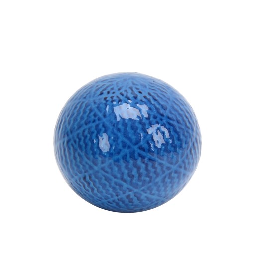 4.7" Decorative Ceramic Spheres Blue