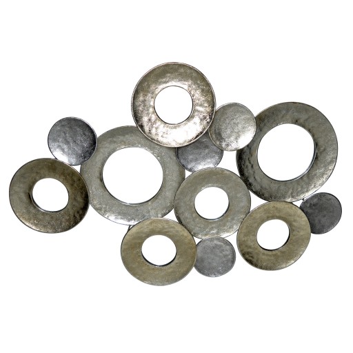 Champagne Circle Metal Wall Decor