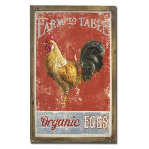 Rooster-themed Metal Wall Art
