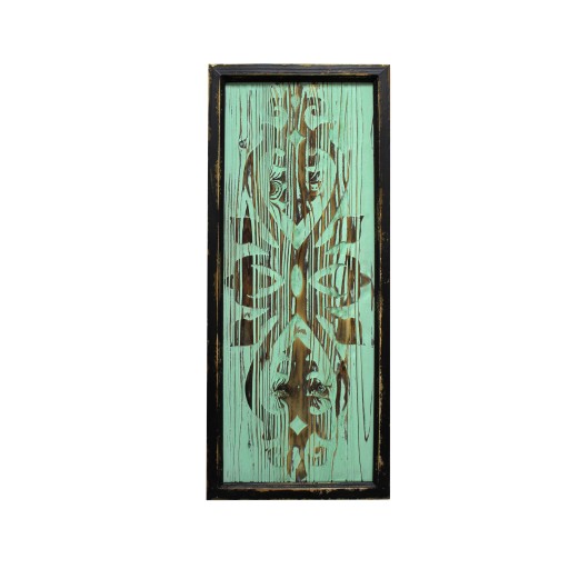 30 Inch Wood Deco- Green
