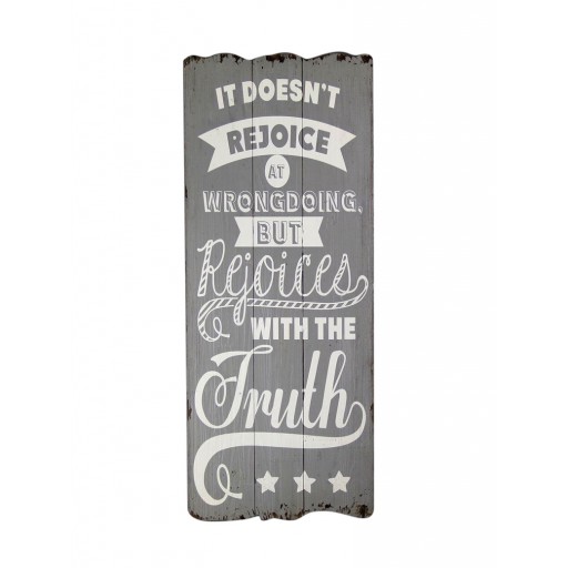 Rejoice Truth Plaque