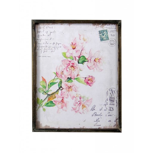 Asian Flowers Plaque
