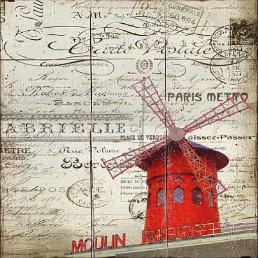 Paris Windmill Plaque