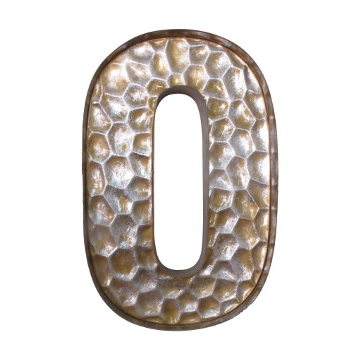 Honeycomb Patterned Letter O