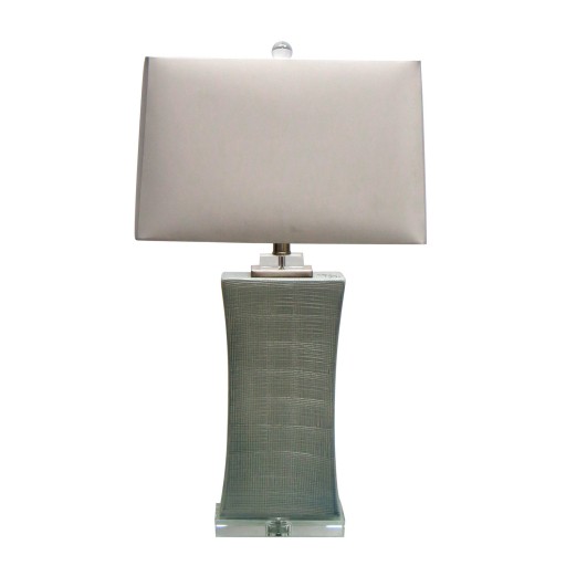 28.75 Inch H Ceramic Table Lamp with Crystal Base