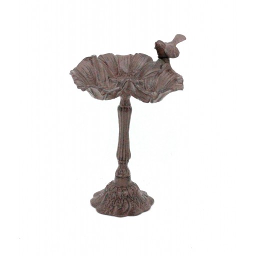 16 Inch Decoractive Bird Feeder Pole-Brown