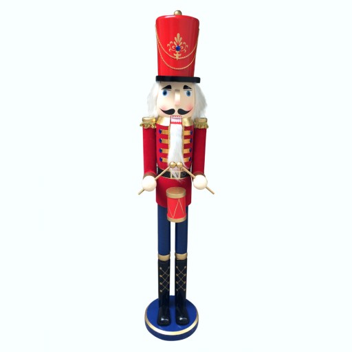 60 Inch Deluxe Nutcracker Drummer Soldier