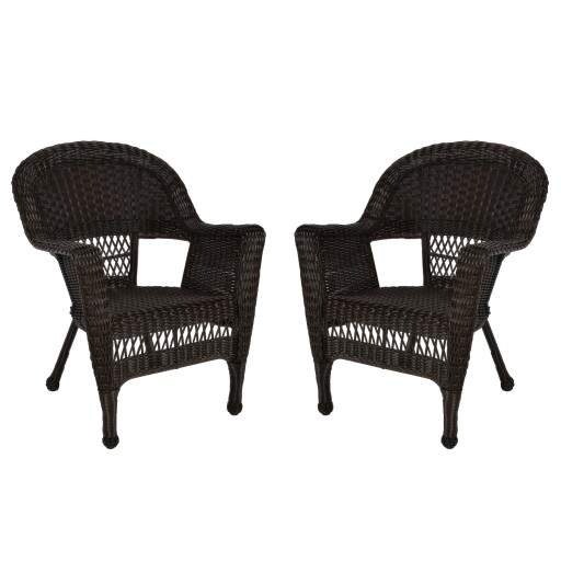 Wicker Chair Without Cushion - Set of 2