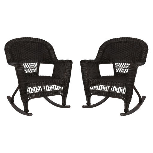 Rocker Wicker Chair Without Cushion-  Set of 2