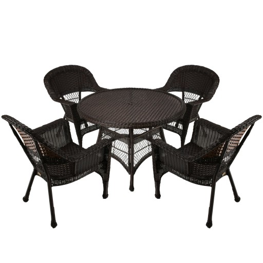 5pc Wicker Dining Set Without Cushion