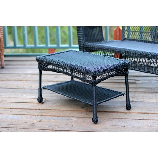 Black Wicker Patio Furniture Coffee Table