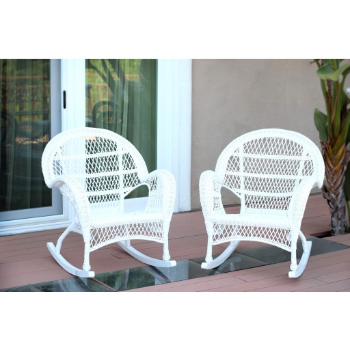 Santa Maria Rocker Wicker Chair Without Cushion - Set of 2