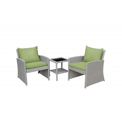 Mirabelle 3 Pieces Bistro Set with 2 Inch Sage Green Cushion