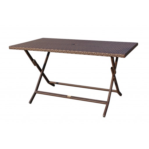 Cafe Folding Buffet Wicker Table