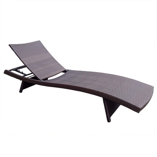 Wicker Adjustable Chaise Lounger