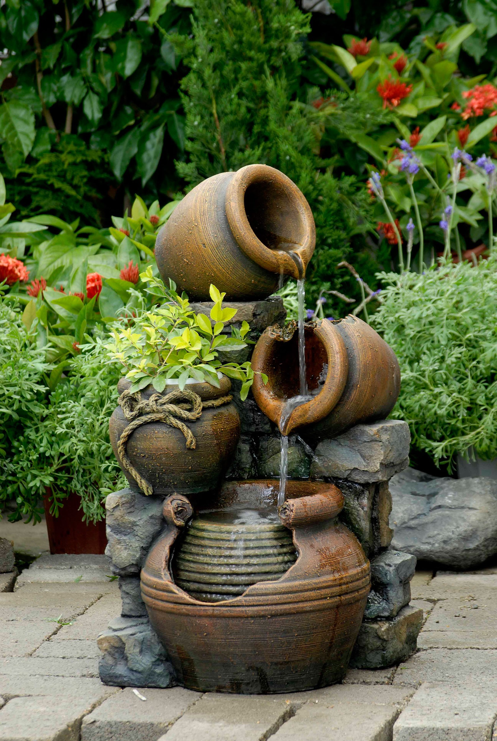 Pot Water Fountains Outdoor