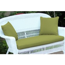 Sage Green Loveseat Cushion with Pillows