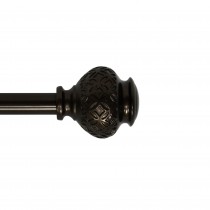 Kings Adjustable Single Curtain Rod 48 Inch to 84 Inch-Bronze