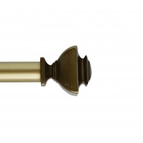 Bruce Adjustable Single Curtain Rod 36 Inch to 72 Inch-Copper
