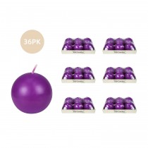 3 Inch Purple Ball Candles (36pcs/Case) Bulk