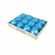 2 Inch Turquoise Ball Candles (12pc/Box)