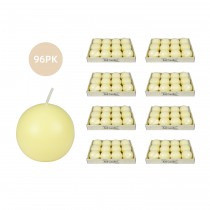 2 Inch Ivory Ball Candles (96pc/Case) Bulk