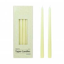 12 Inch Ivory Taper Candles (144pcs/Case) Bulk