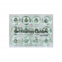 1.75 Inch Clear Aqua Gel Floating Candles (144pcs/Case) Bulk