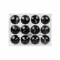 1.75 Inch Clear Black Gel Floating Candles (144pcs/Case) Bulk
