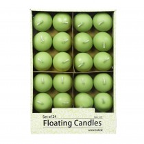 1 3/4 Inch Sage Green Floating Candles (144pcs/Case) Bulk