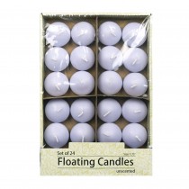 1 3/4 Inch Lavender Floating Candles (24pc/Box)