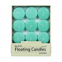 2 1/4 Inch Aqua Floating Candles (288pcs/Case) Bulk