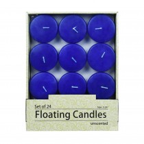 2 1/4 Inch Royal Blue Floating Candles (96pcs/Case) Bulk