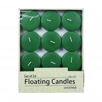 2 1/4 Inch Hunter Green Floating Candles (288pcs/Case) Bulk
