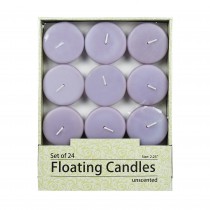 2 1/4 Inch Lavender Floating Candles (24pc/Box)