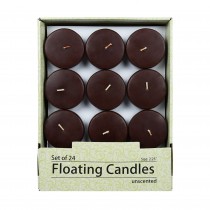 2 1/4 Inch Brown Floating Candles (288pcs/Case) Bulk