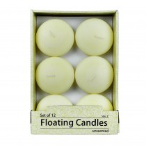 3 Inch Ivory Floating Candles (144pcs/Case) Bulk