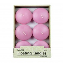 3 Inch Pink Floating Candles (144pcs/Case) Bulk