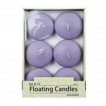 3 Inch Lavender Floating Candles (72pcs/Case) Bulk