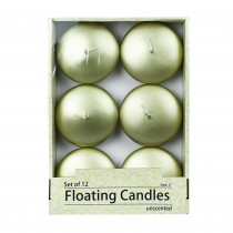 3 Inch Metallic Gold Floating Candles (144pcs/Case) Bulk